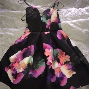 Floral Short Formal Dress
